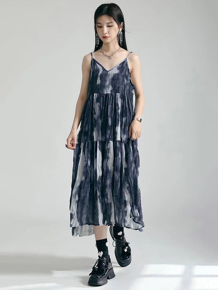 Marigold Shadows Dresses Needa Flowy Dress