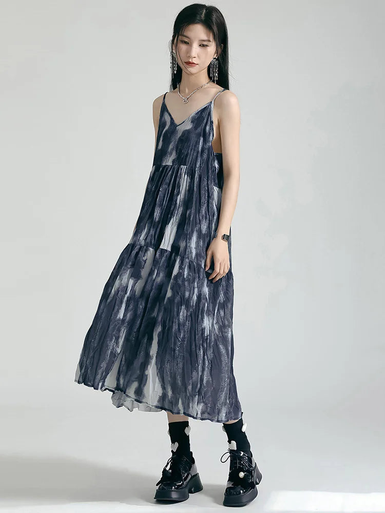 Marigold Shadows Dresses Needa Flowy Dress