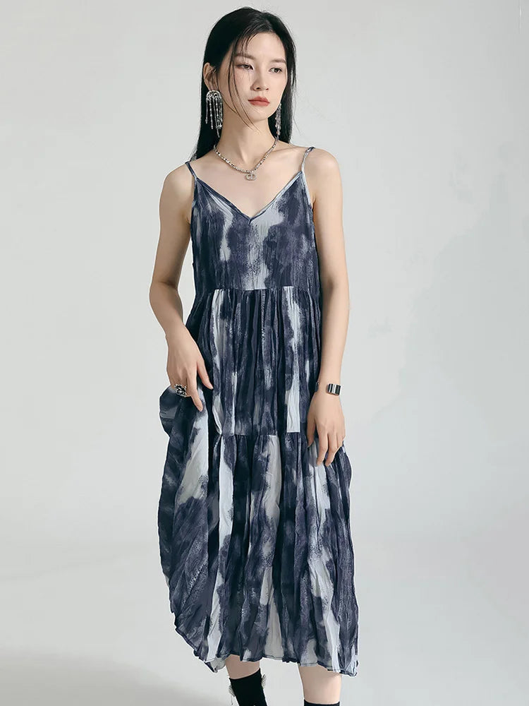 Marigold Shadows Dresses Needa Flowy Dress