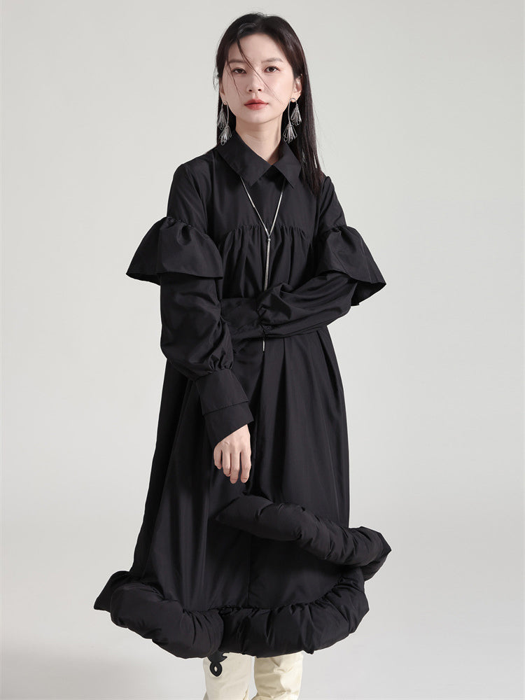 Plufey Long Sleeve Puff Dress