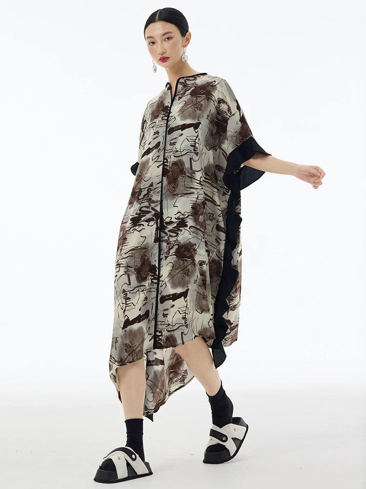 Marigold Shadows Dresses **Sauceee Oversize Ruffle Dress