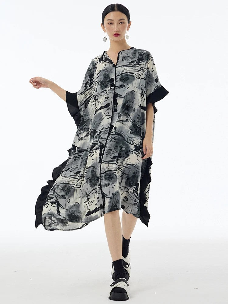 Marigold Shadows Dresses **Sauceee Oversize Ruffle Dress