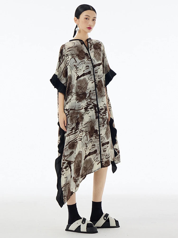 Marigold Shadows Dresses **Sauceee Oversize Ruffle Dress