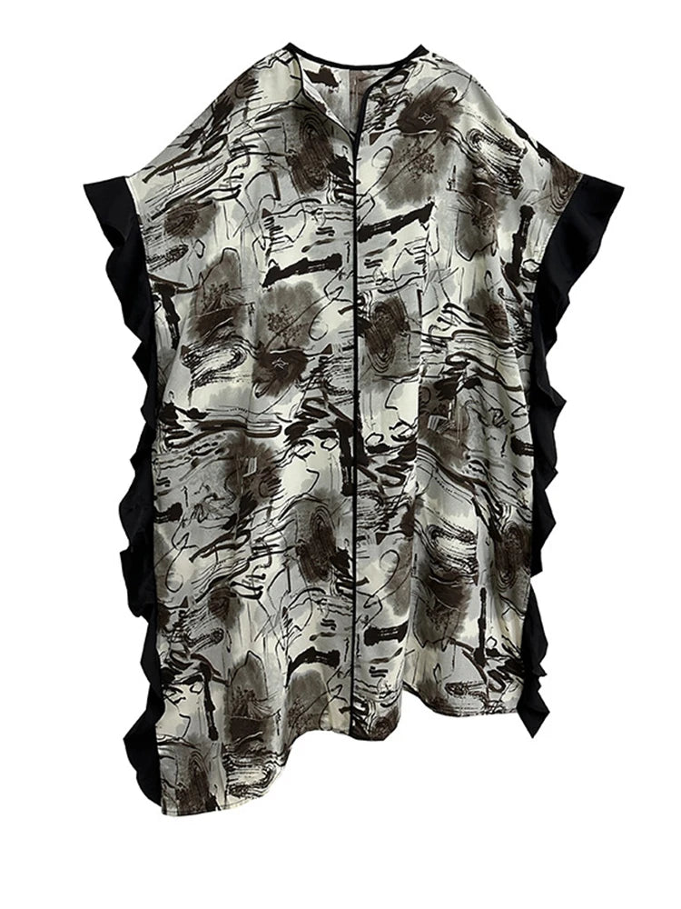 Marigold Shadows Dresses **Sauceee Oversize Ruffle Dress