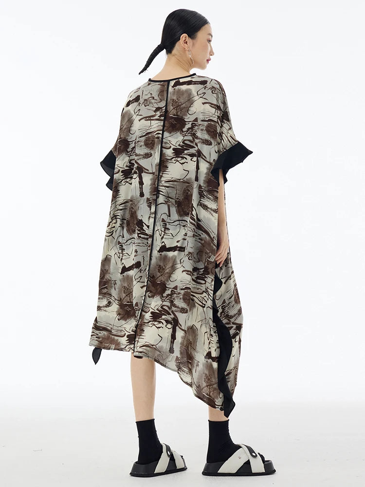 Marigold Shadows Dresses **Sauceee Oversize Ruffle Dress