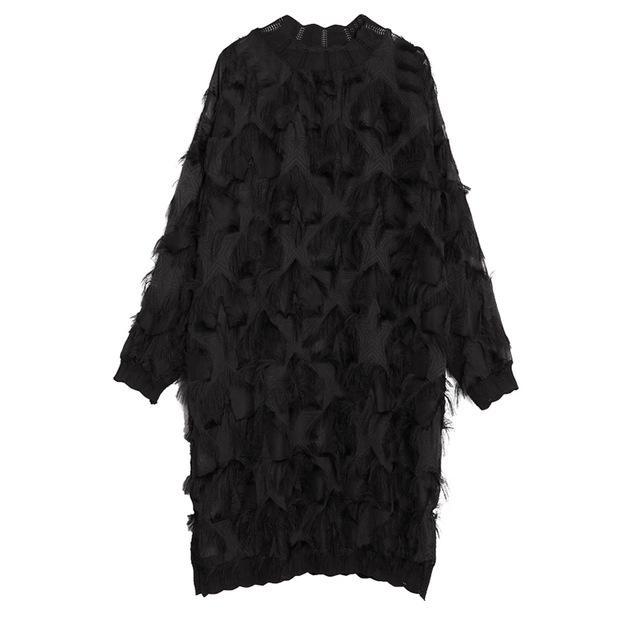 Marigold Shadows Dresses Yuko Loose Long Sleeve Dress