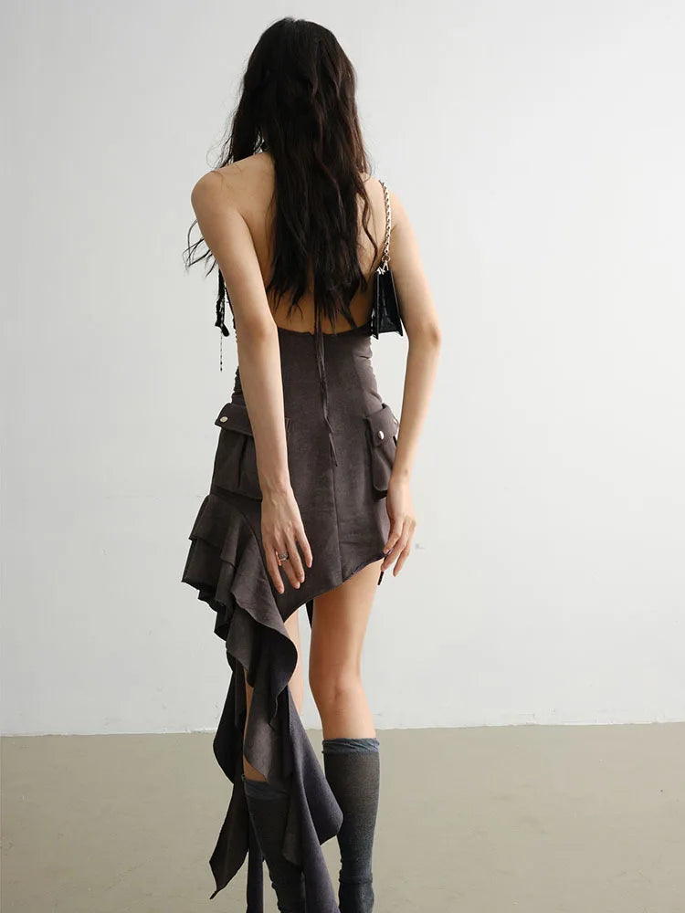 Marigold Shadows Dresses Zarga Zipper Dress