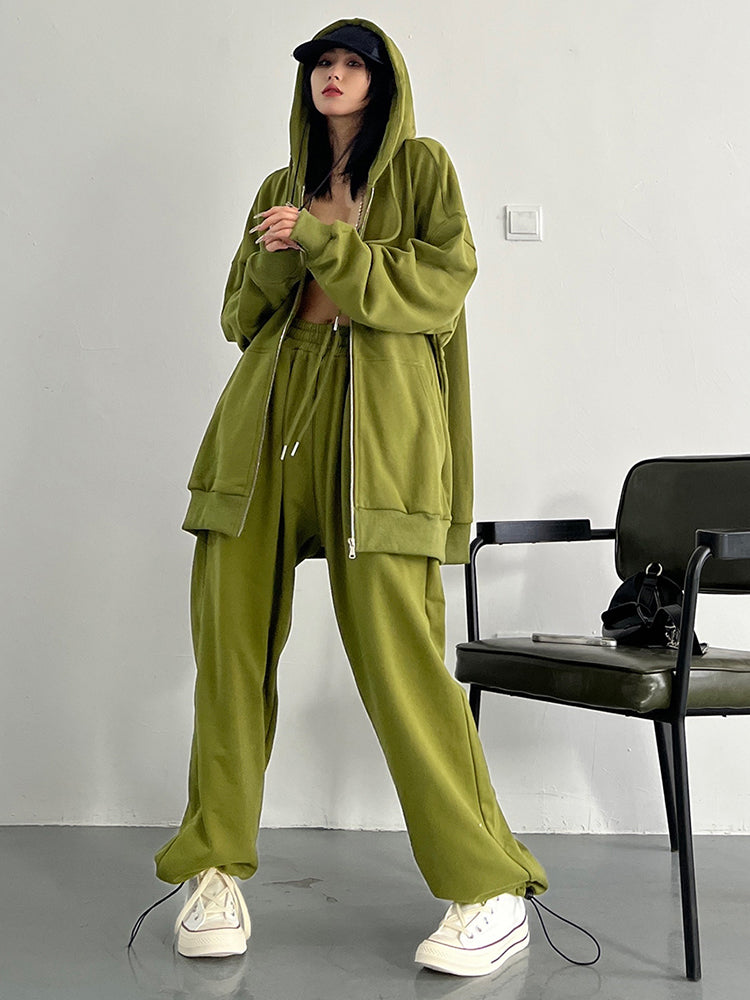 Marigold Shadows Hoodies & Sweatshirts Arisu Oversized Sweatsuit Jacket