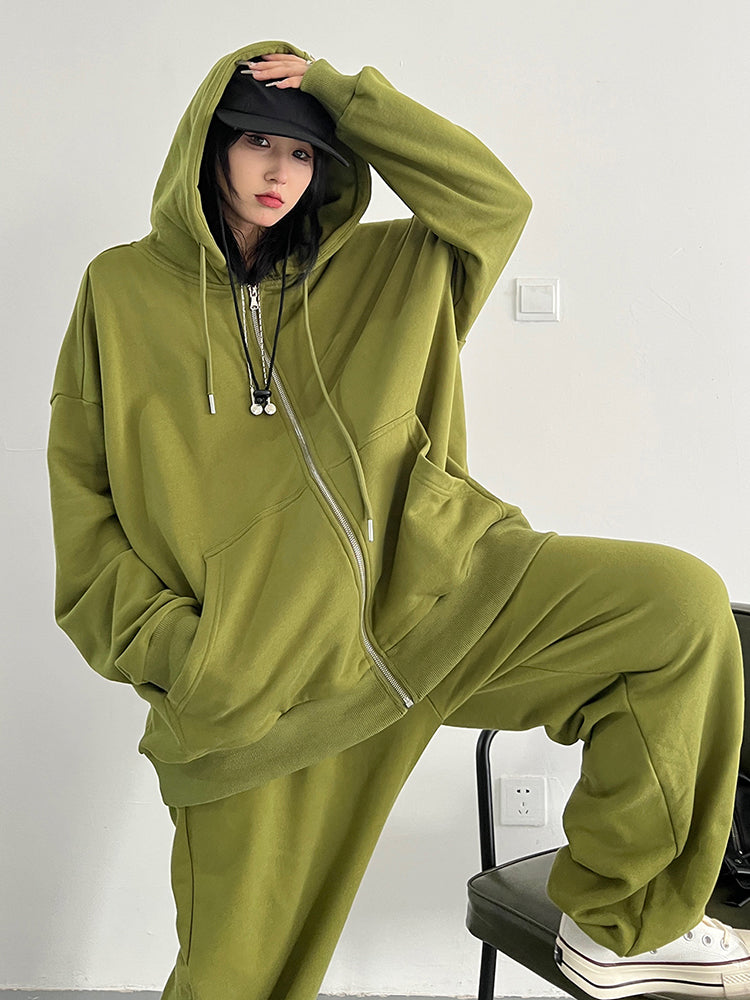 Marigold Shadows Hoodies & Sweatshirts Arisu Oversized Sweatsuit Jacket