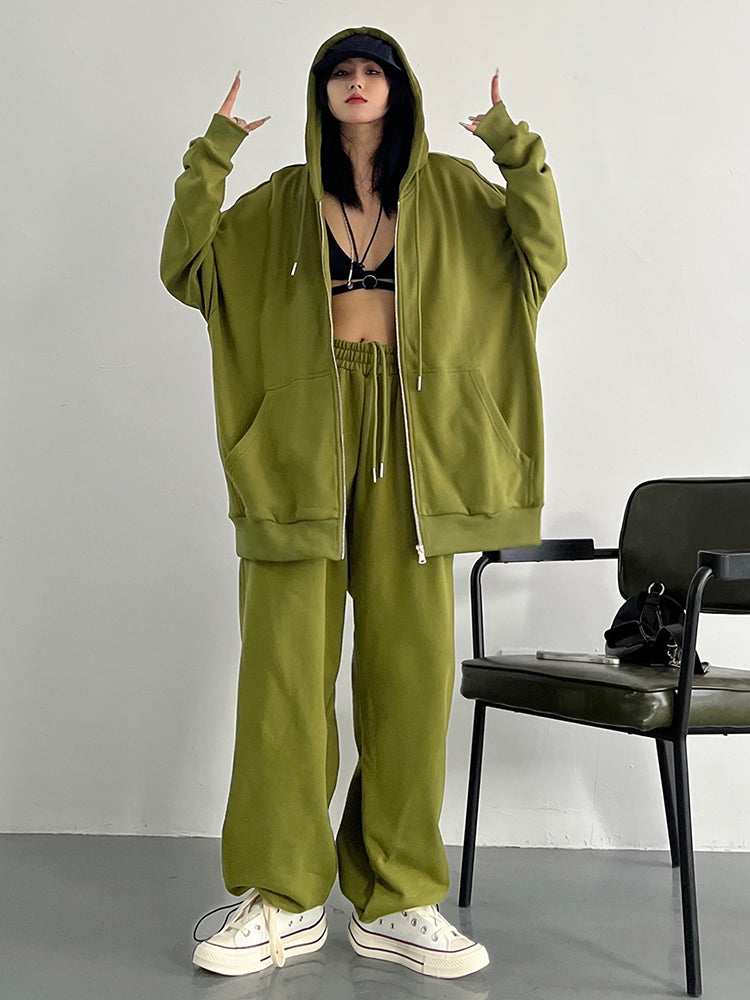 Marigold Shadows Hoodies & Sweatshirts Arisu Oversized Sweatsuit Jacket