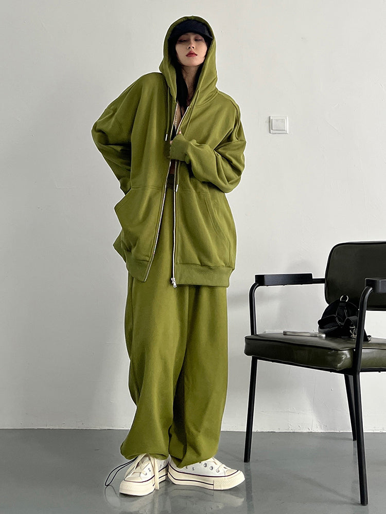 Marigold Shadows Hoodies & Sweatshirts Arisu Oversized Sweatsuit Jacket