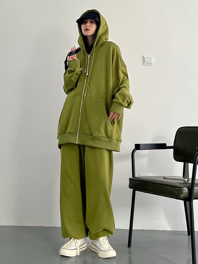 Marigold Shadows Hoodies & Sweatshirts Arisu Oversized Sweatsuit Jacket