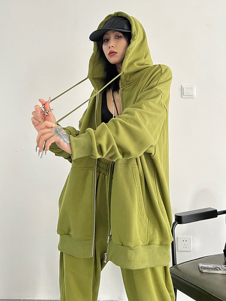 Marigold Shadows Hoodies & Sweatshirts Arisu Oversized Sweatsuit Jacket