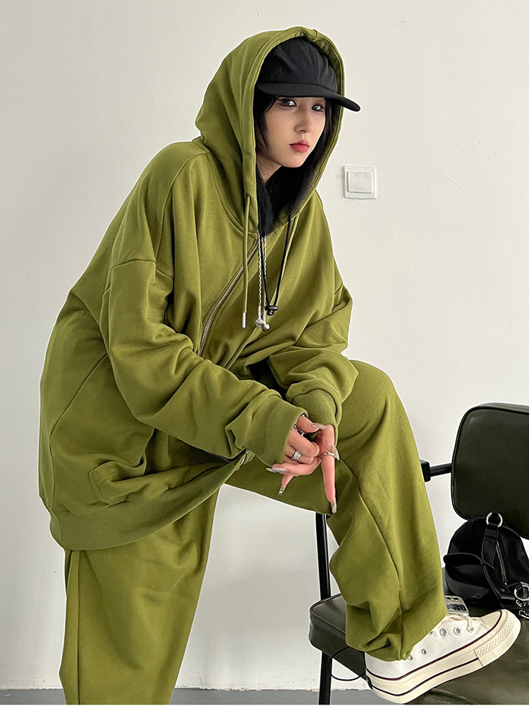 Marigold Shadows Hoodies & Sweatshirts Arisu Oversized Sweatsuit Jacket
