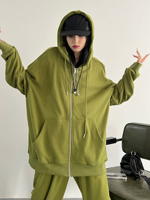 Marigold Shadows Hoodies & Sweatshirts Arisu Oversized Sweatsuit Jacket