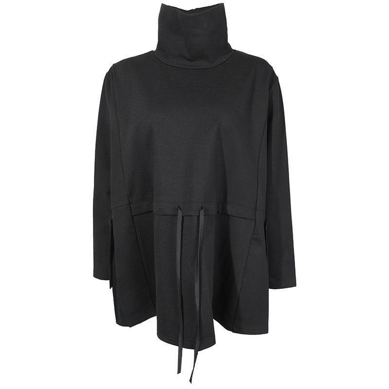 Marigold Shadows Hoodies & Sweatshirts Tsyua Drawstring Turtleneck Sweatshirt