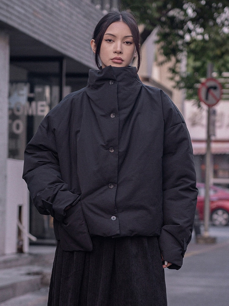 Marigold Shadows Jackets Eatan Puff Jacket - Black