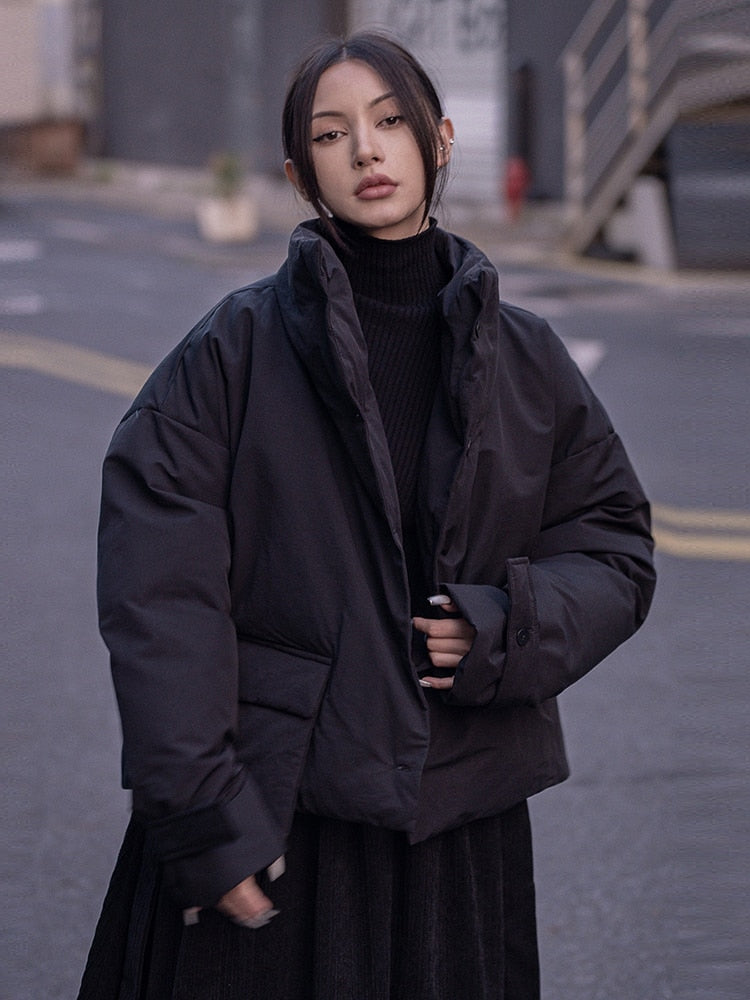 Marigold Shadows Jackets Eatan Puff Jacket - Black