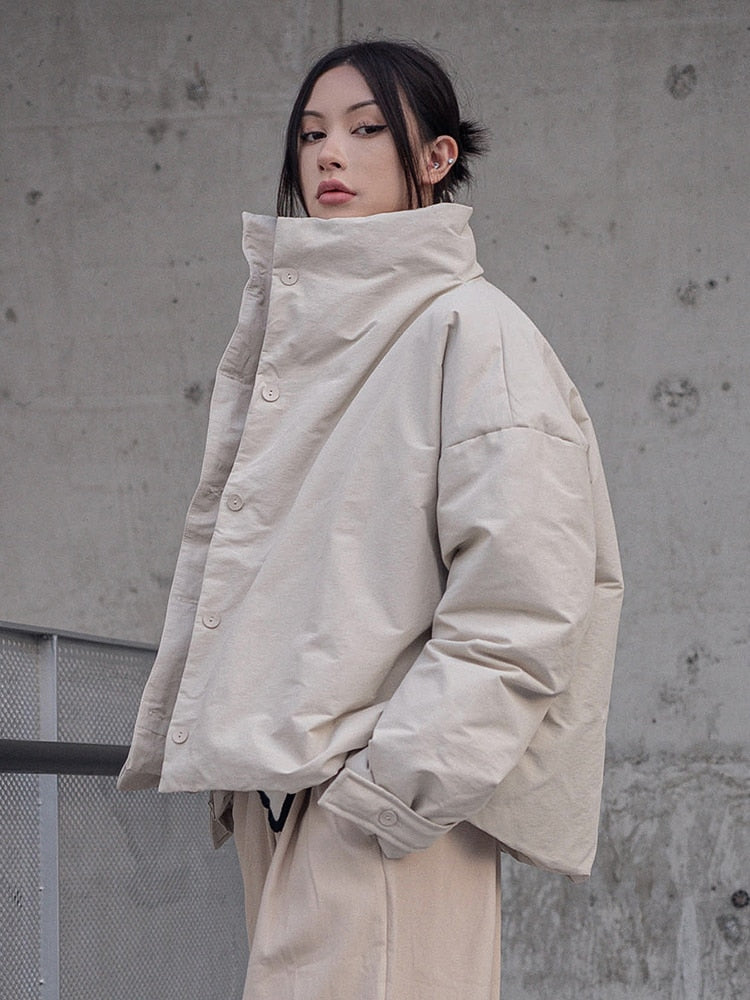 Marigold Shadows Jackets Eatan Puff Jacket - Sand
