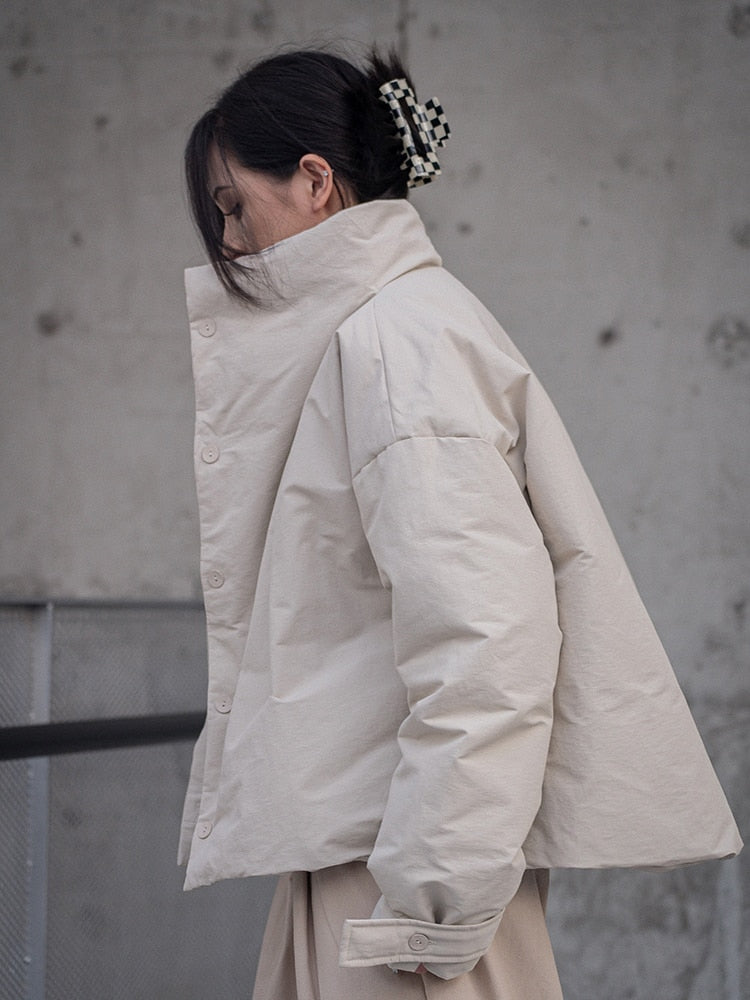 Marigold Shadows Jackets Eatan Puff Jacket - Sand