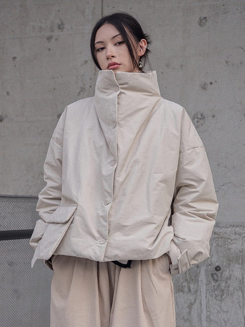 Marigold Shadows Jackets Eatan Puff Jacket - Sand