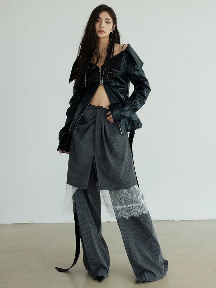 Marigold Shadows Jackets Haska Vegan Leather Jacket