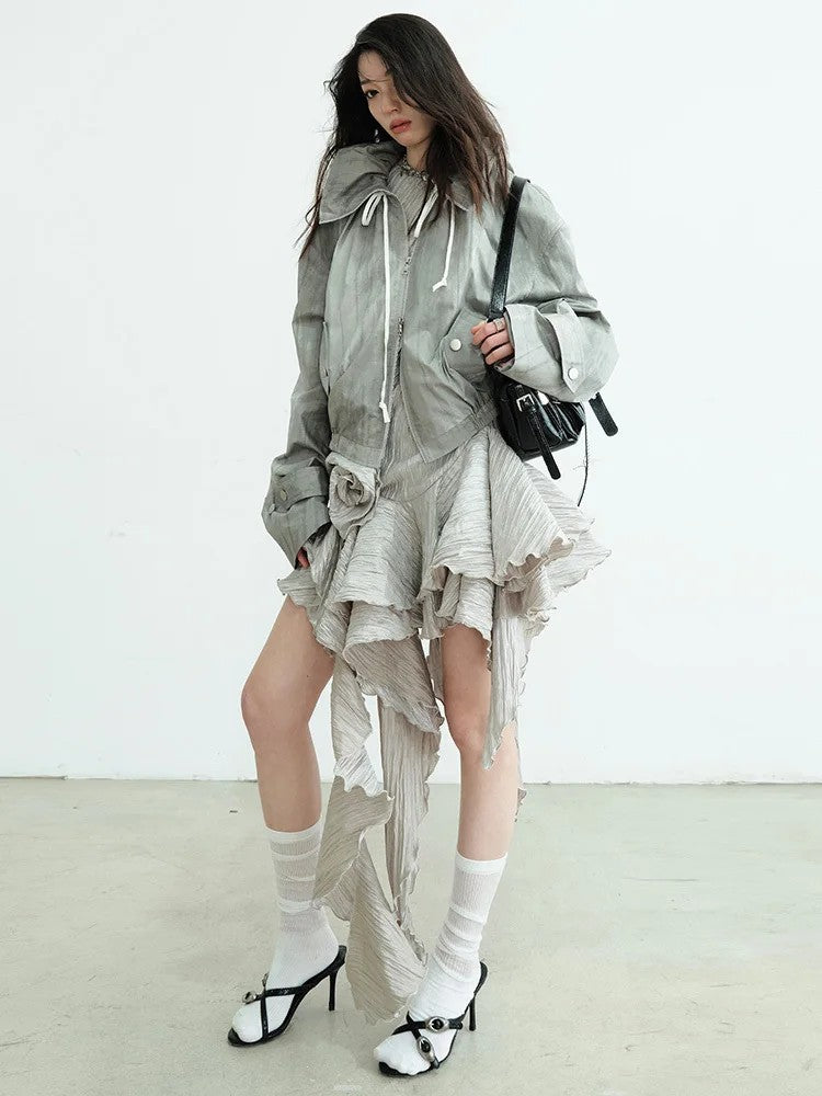 Marigold Shadows Jackets *** Rankie High Collar Jacket