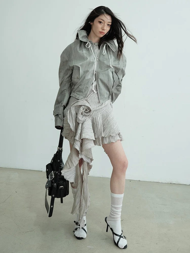 Marigold Shadows Jackets *** Rankie High Collar Jacket