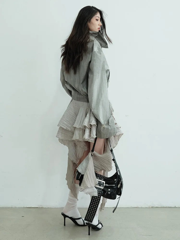 Marigold Shadows Jackets *** Rankie High Collar Jacket