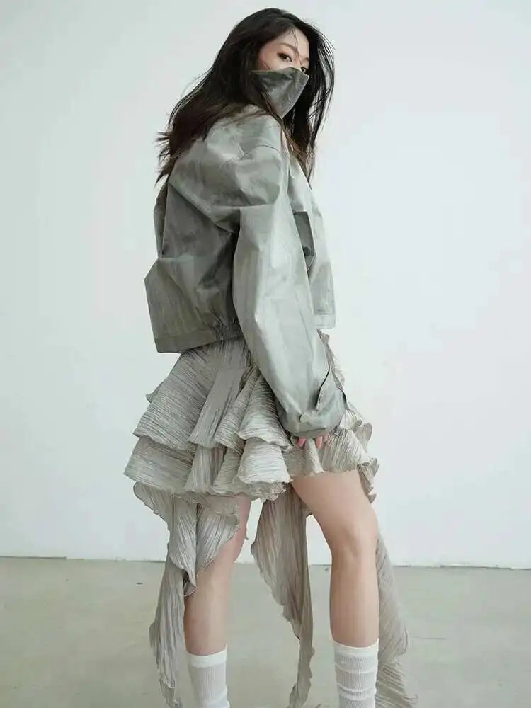 Marigold Shadows Jackets *** Rankie High Collar Jacket