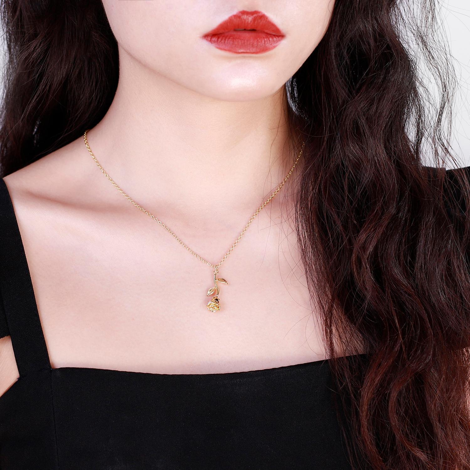 Marigold Shadows jewelry Aimyon Rose Necklace