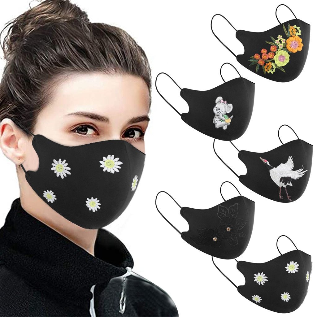 Marigold Shadows Masks Kagami Face Mask - Daisy