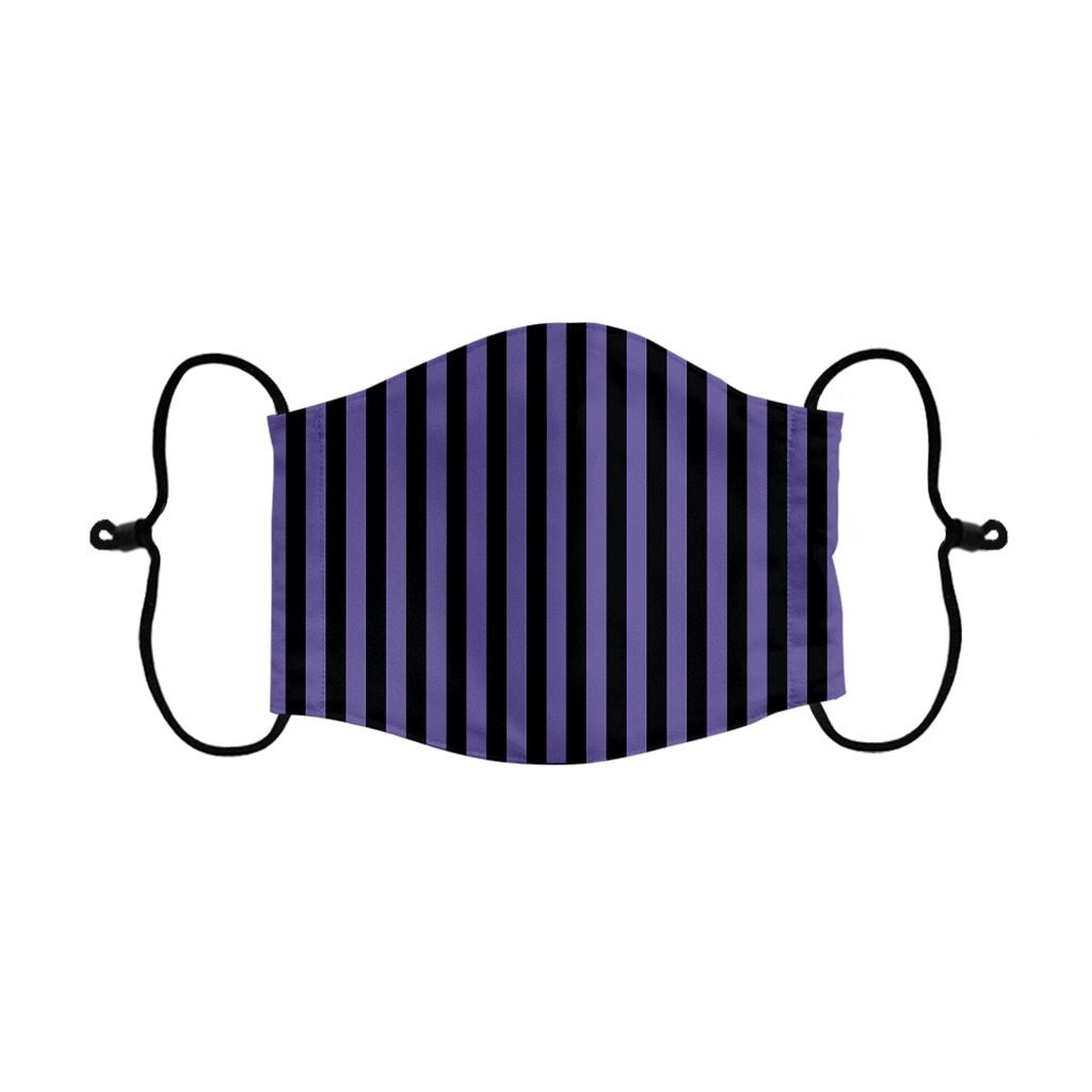 Marigold Shadows Masks Kinuyo Face Mask - Purple and Black