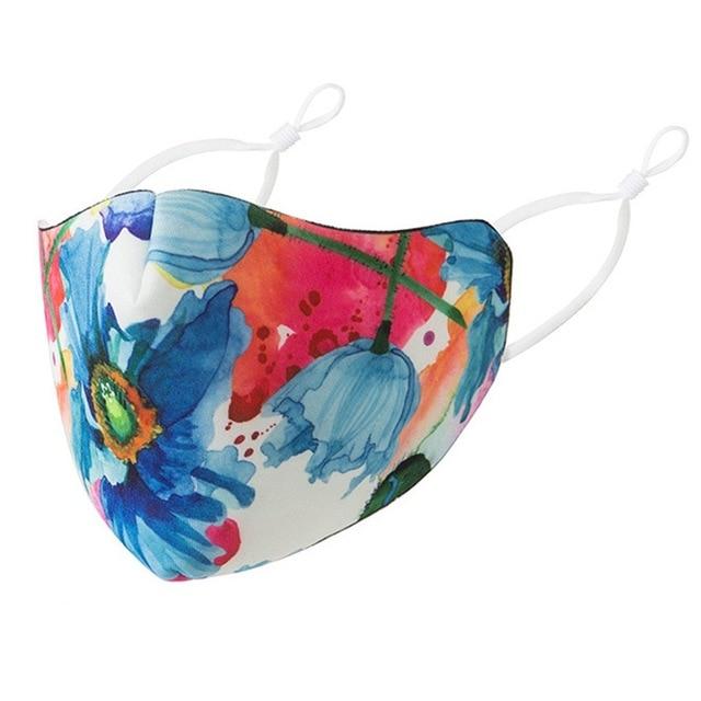 Marigold Shadows Masks Masae Face Mask - Watercolors