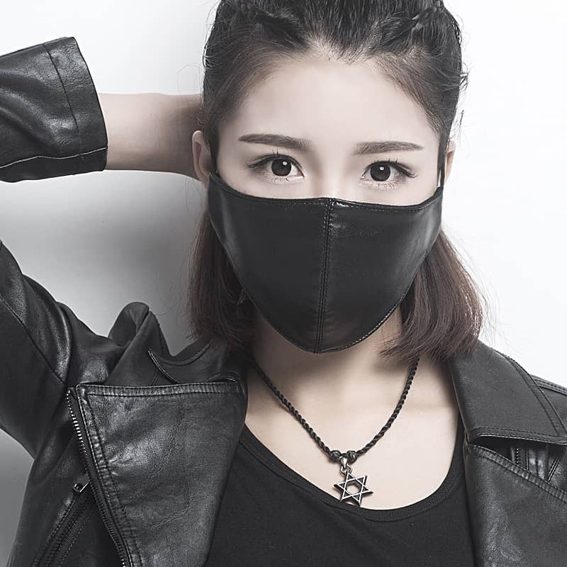 Marigold Shadows Masks Yuzuki Vegan Leather Face Mask - Black