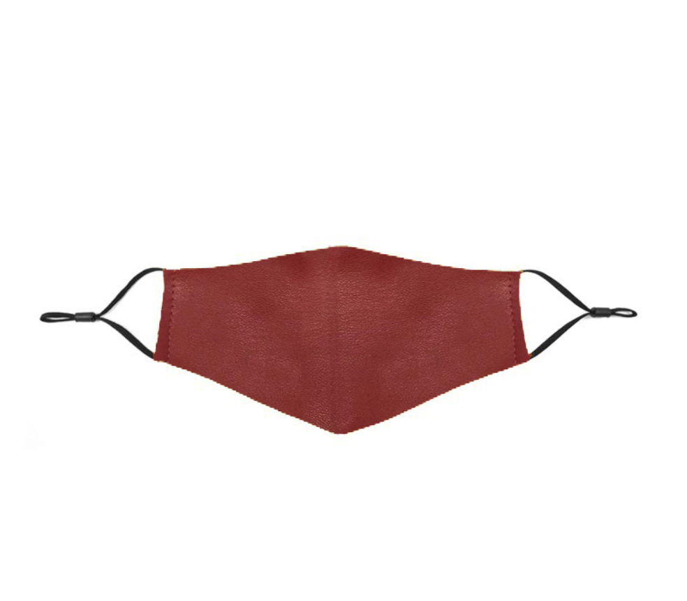 Marigold Shadows Masks Yuzuki Vegan Leather Face Mask - Red