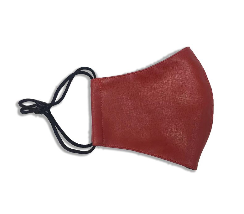 Marigold Shadows Masks Yuzuki Vegan Leather Face Mask - Red
