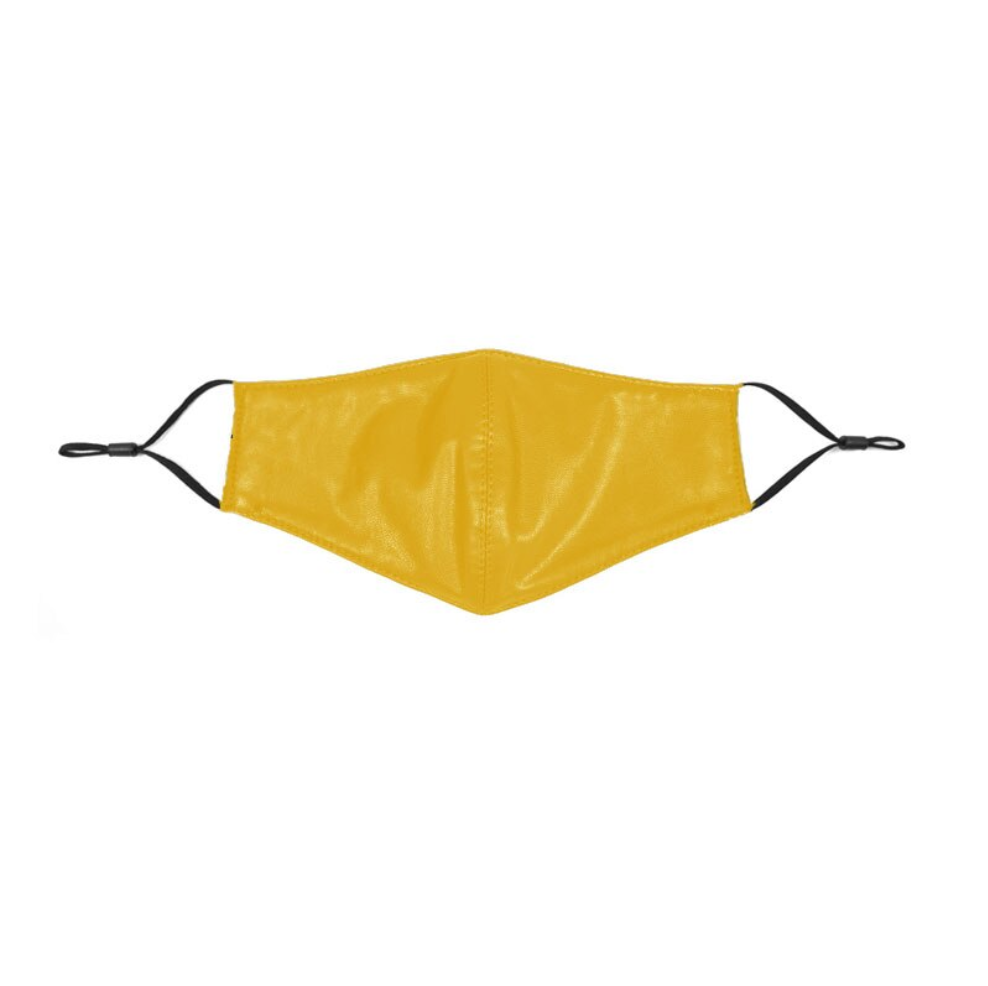 Marigold Shadows Masks Yuzuki Vegan Leather Face Mask - Yellow