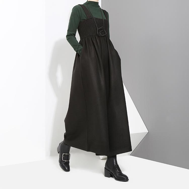 Marigold Shadows pants Jucee Wide Leg Overalls - Black
