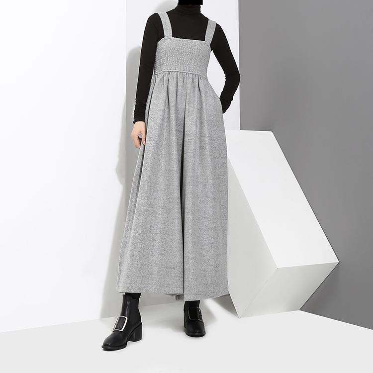 Marigold Shadows pants Jucee Wide Leg Overalls - Gray