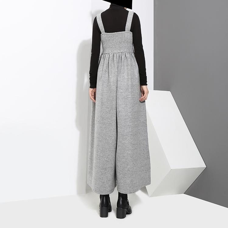 Marigold Shadows pants Jucee Wide Leg Overalls - Gray