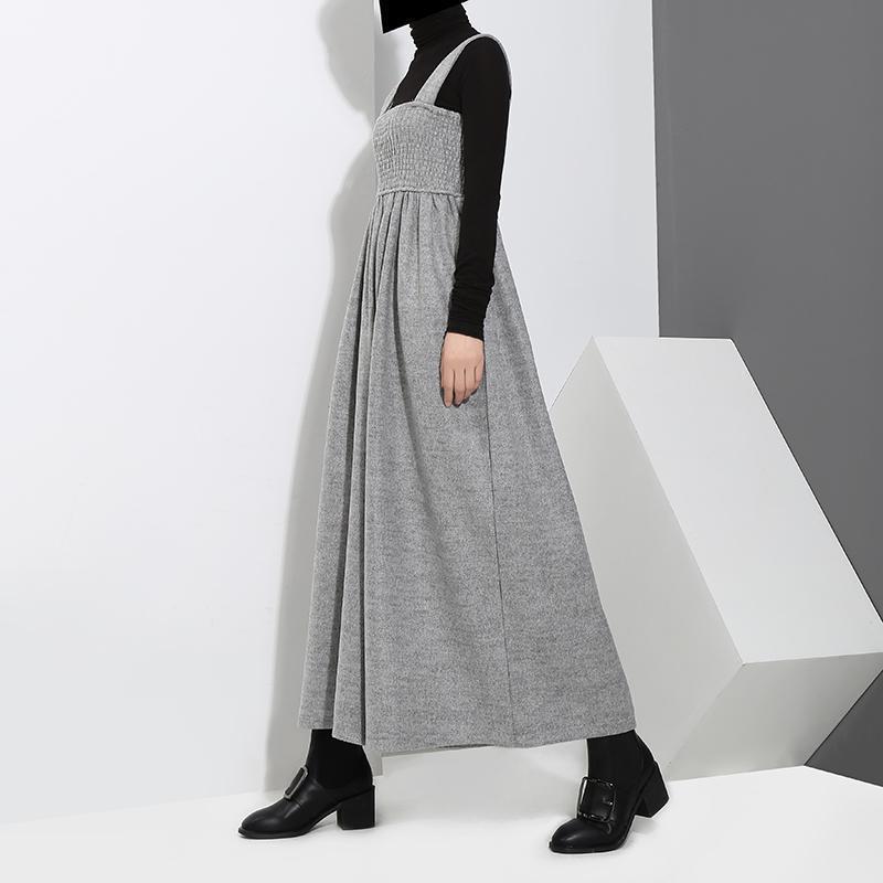 Marigold Shadows pants Jucee Wide Leg Overalls - Gray