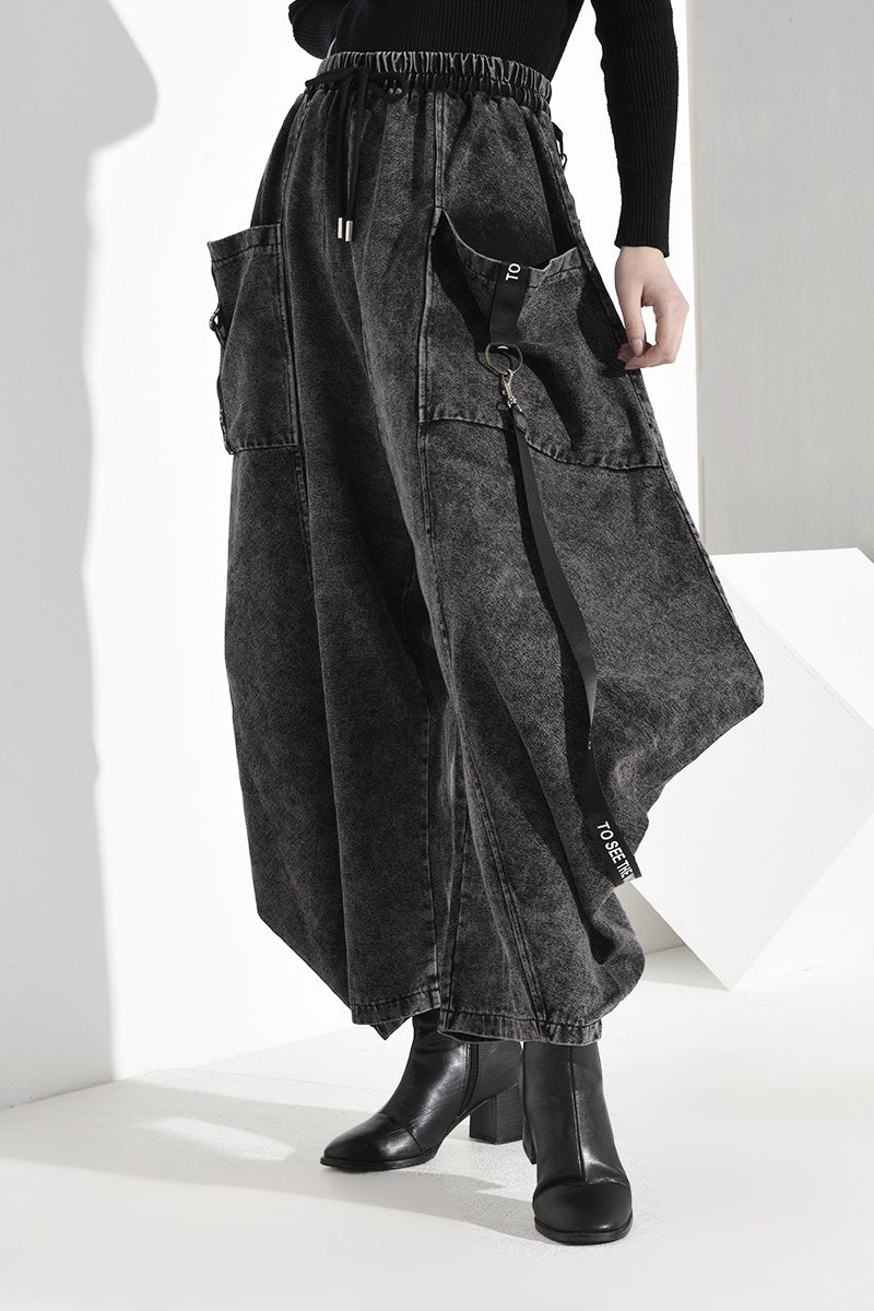 Marigold Shadows pants Keina Denim Wide Leg Pants
