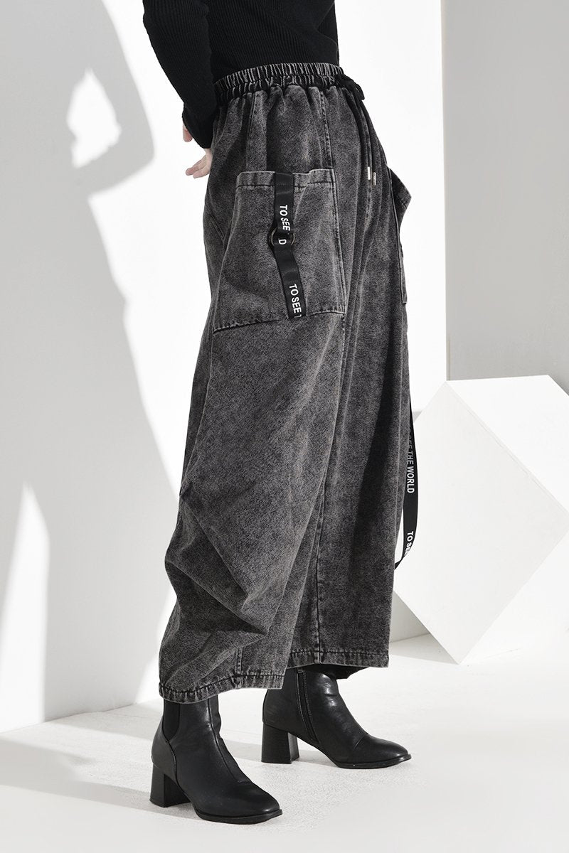Marigold Shadows pants Keina Denim Wide Leg Pants