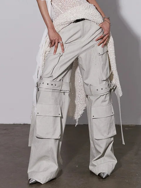Marigold Shadows Pants Radat Buckle Cargo Pants