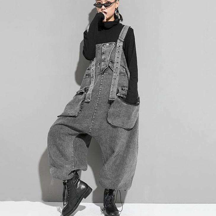 Marigold Shadows pants Rie High Waisted Pocket Denim Overalls