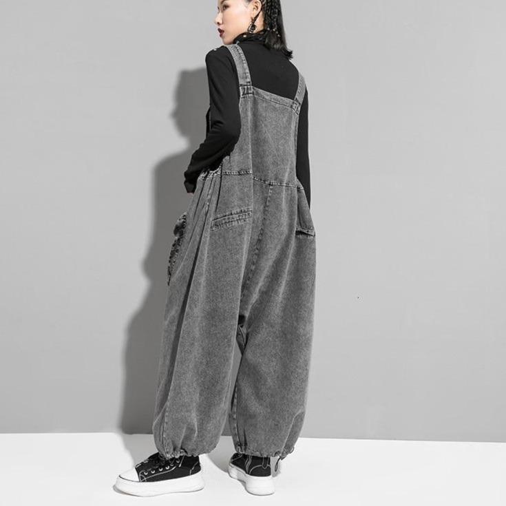 Marigold Shadows pants Rie High Waisted Pocket Denim Overalls