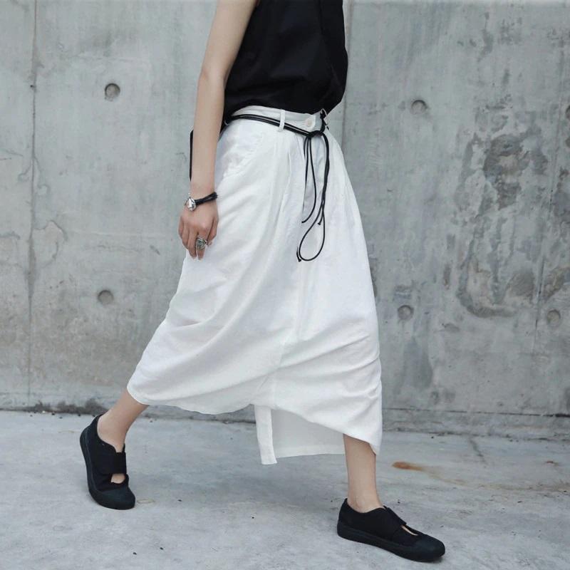 Marigold Shadows pants Yuruidesu Linen Ankle Pants