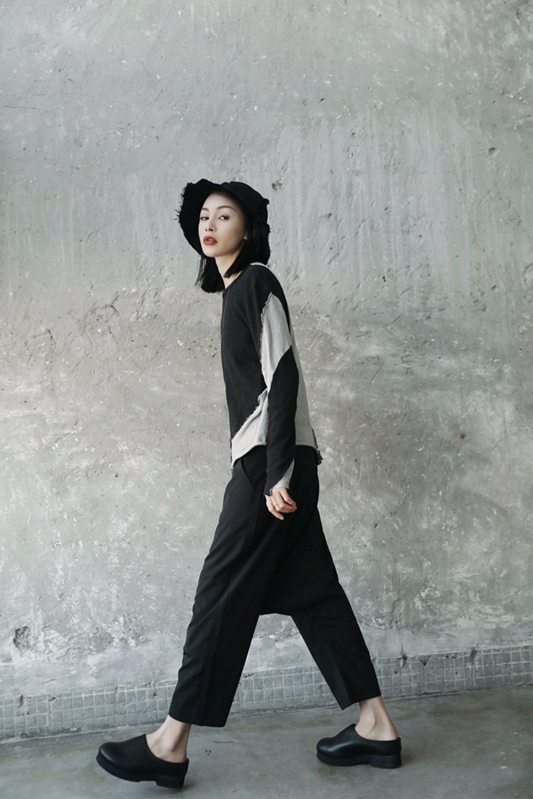 Marigold Shadows pants Yuuto Stretchy Wide Leg Pants