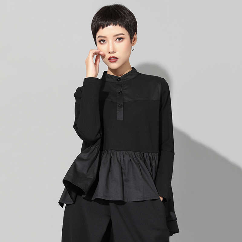 Marigold Shadows Shirt Homura Button Up Ruffle Shirt